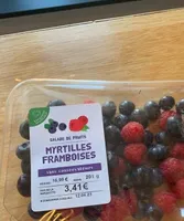 Myrtille et framboises