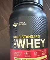 Gold standard whey vanilla ice cream