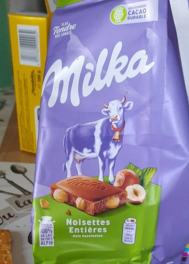 Milka noisettes entière