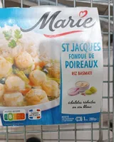 St jacques fondue de poireaux
