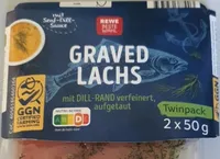 Graved Lachs mit Dill-Rand