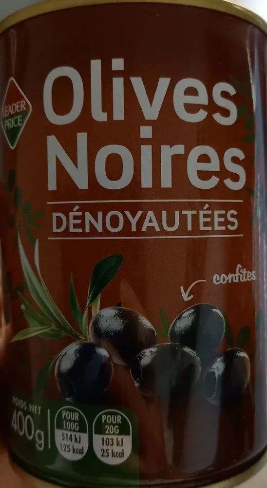Olives noires dénoyautées