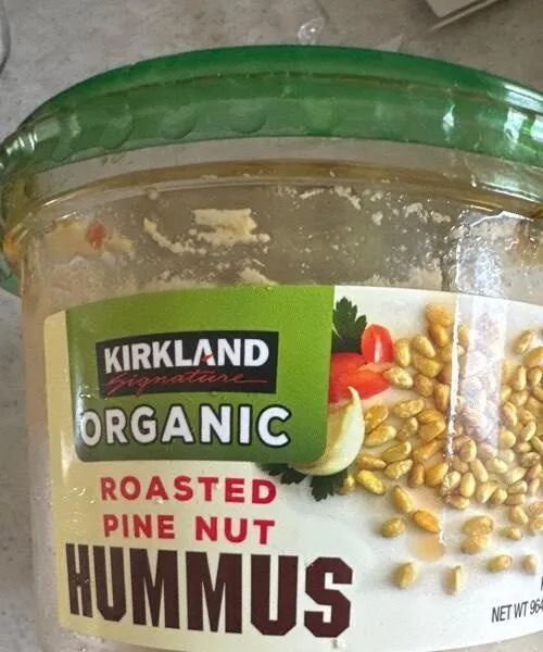 Roasted pine nut hummus