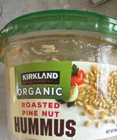 Roasted pine nut hummus