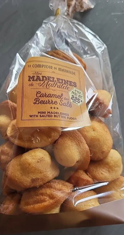 Mini madeleines de Mathilde caramel au beurre salé