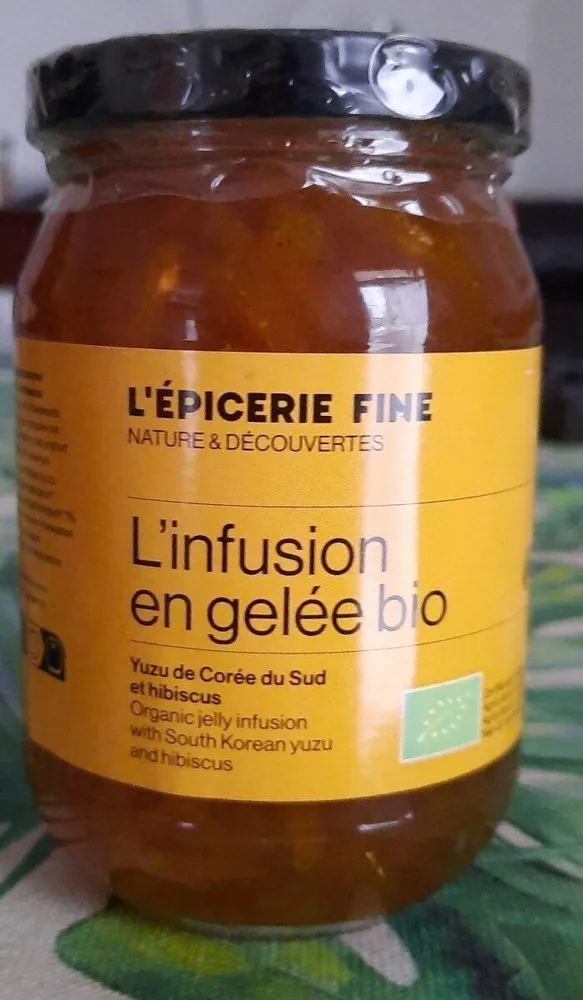 Infusion en gelée bio yuzu de Corée du Sud et hibiscus