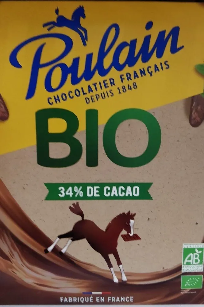 Poulain bio 34% de cacao