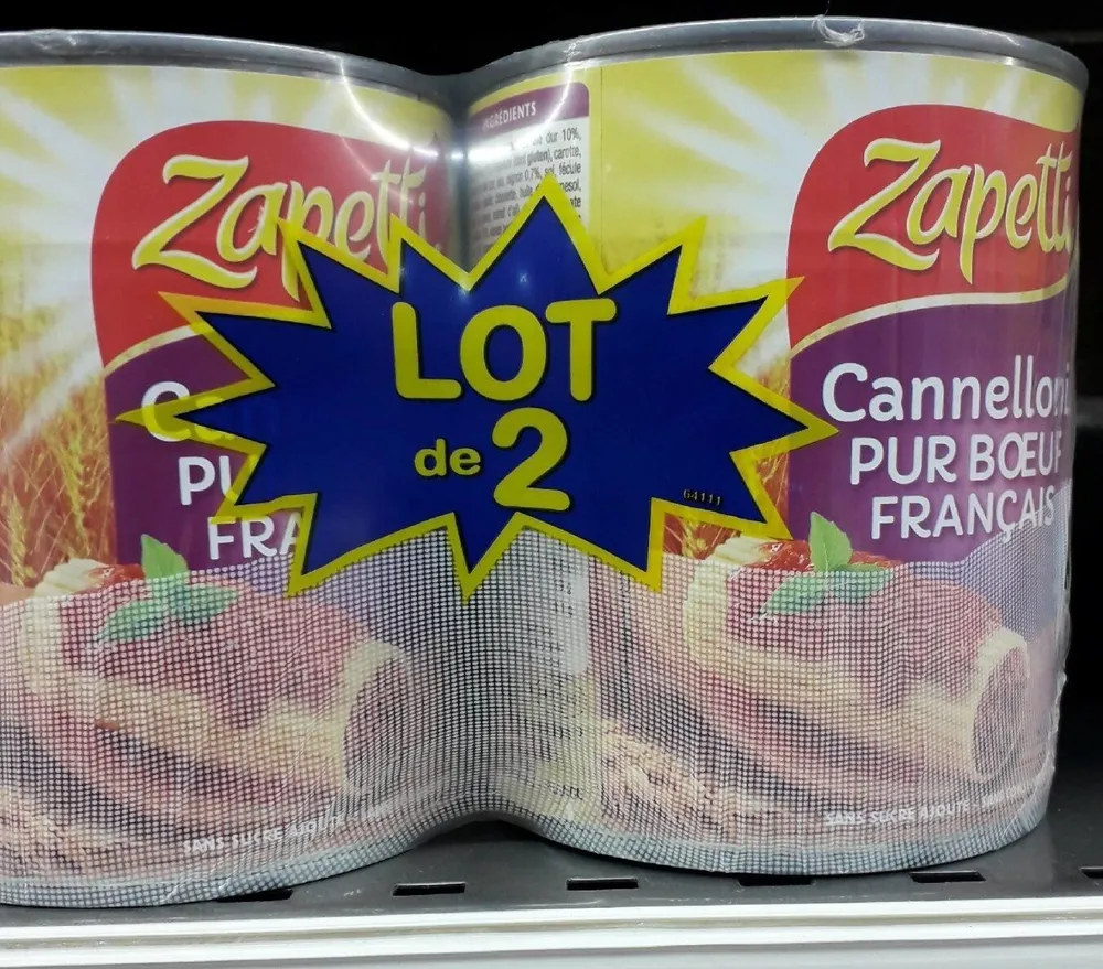 Cannellonis pur bœufs français