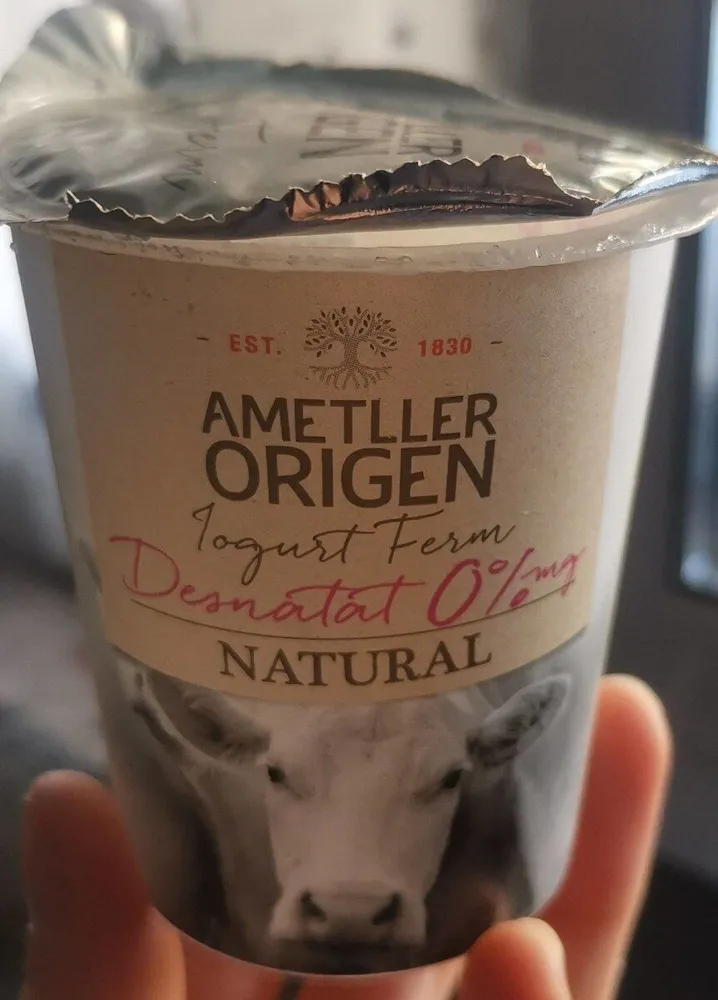 Iogurt Ferm desnatat Ametller Origen