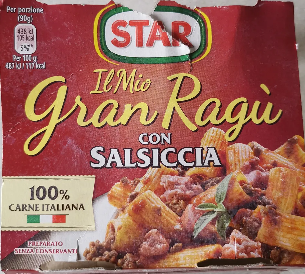 Il mio Gran Ragù con Salsiccia