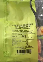 Papayes séchées en lamelles