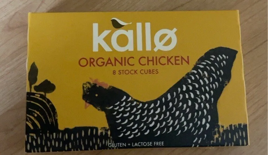 Organic chicken stock cubes