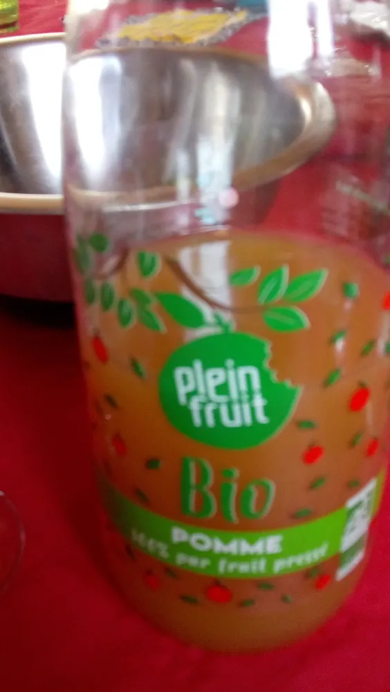pomme 100% fruit pressé