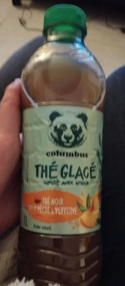 Thé glacé Thé noir verveine pêche