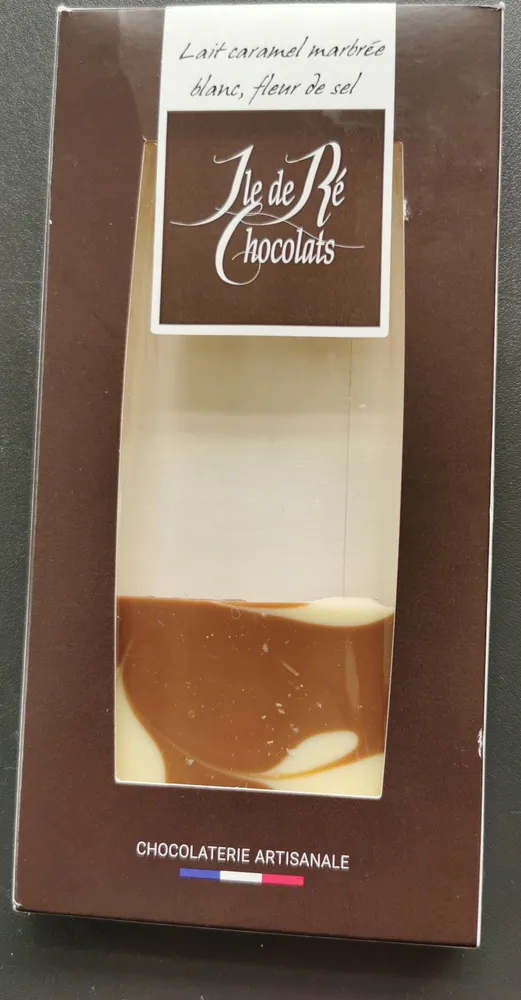 lait caramel marbrée blanc fleur de sel