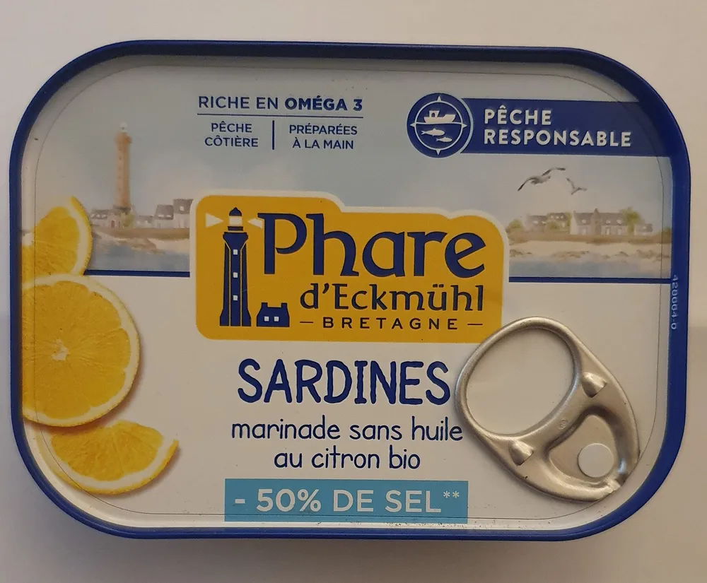 sardines marinade sans huile au citron bio