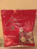 Vintersaga - Foam candy with crawberry and vanillaa flavour