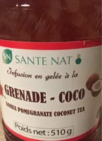 Infusion en gelée à la grenade - coco