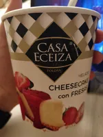 Helado Cheescake con Fresas