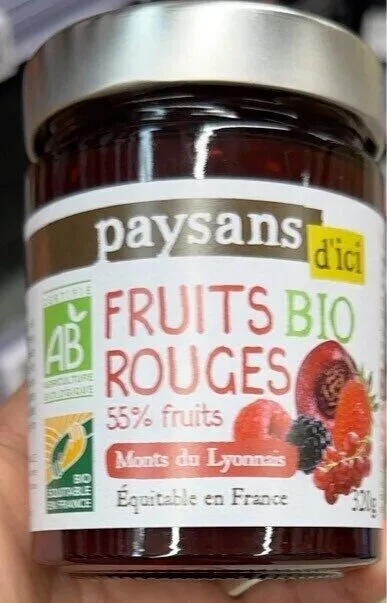 Confiture fuits bio rouge