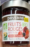 Confiture fuits bio rouge