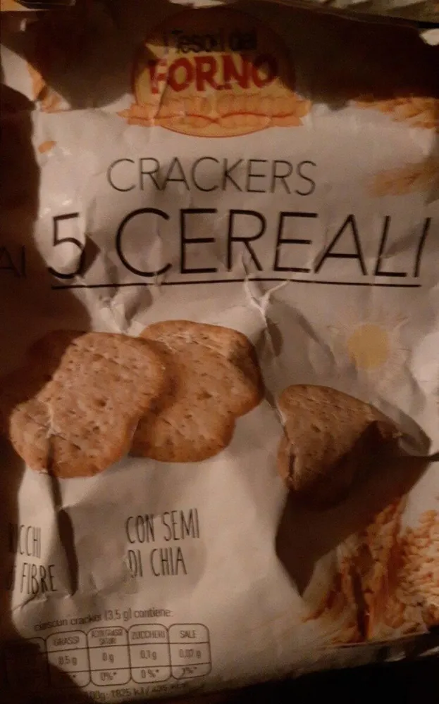 Crackers ai 5 cereali