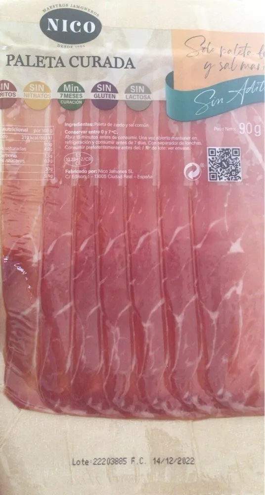 Paleta curada