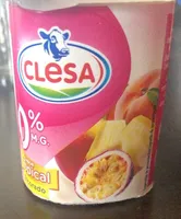 Yogur desnatado tropical