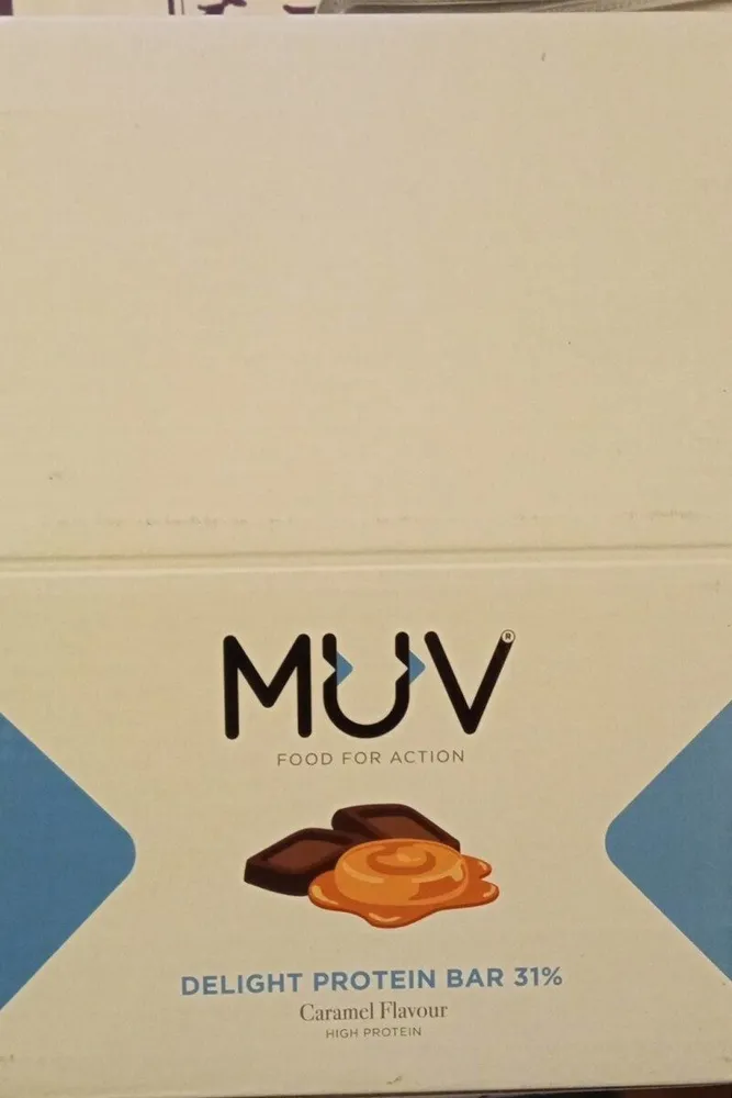 Delight protein bar caramel flavour