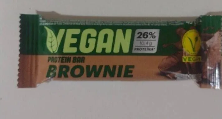 Vegan protein bar brownie