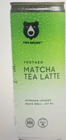 Frothed matcha tea oat latte