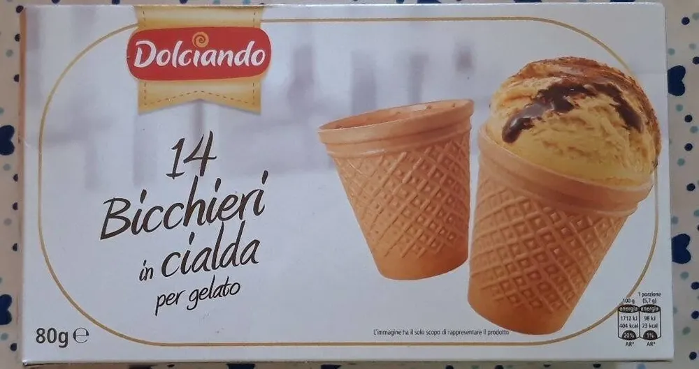 Bicchieri in cialda per gelato