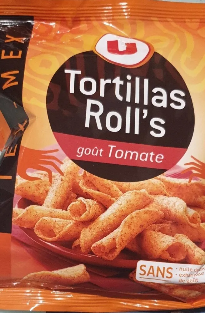 Tortillas roll's goût tomate