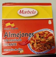 Almejones a la marinera picante con aceite de oliva