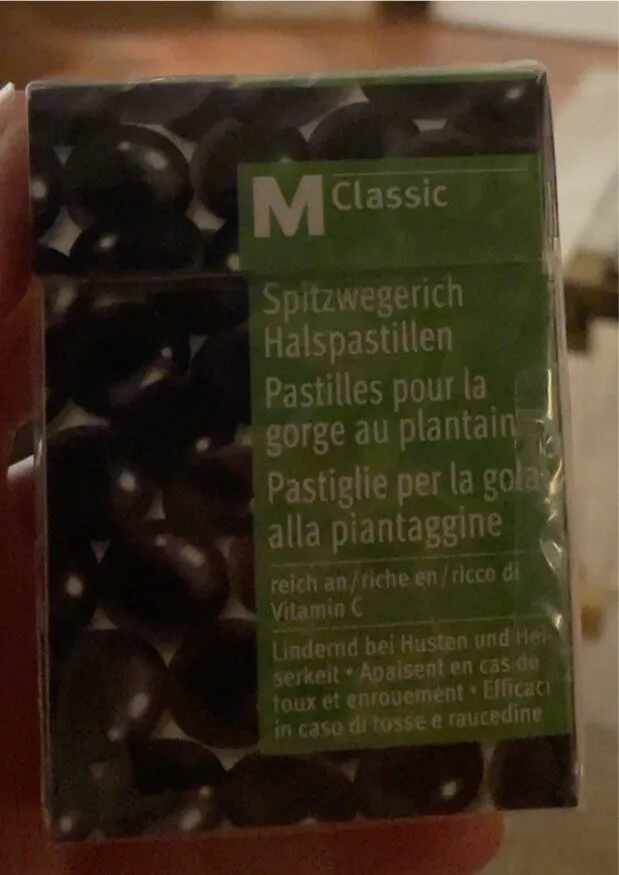 pastilles pour la gorge au plantain