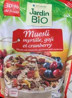 Muesli myrtille, goji et cranberry