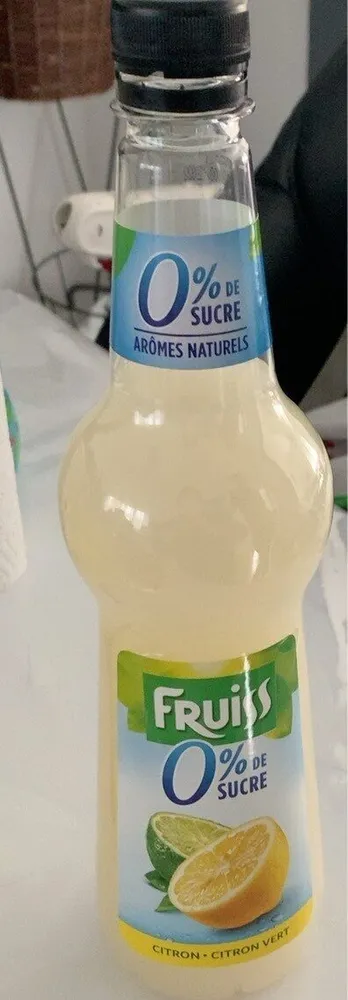 Sirop citron - citron vert 0%