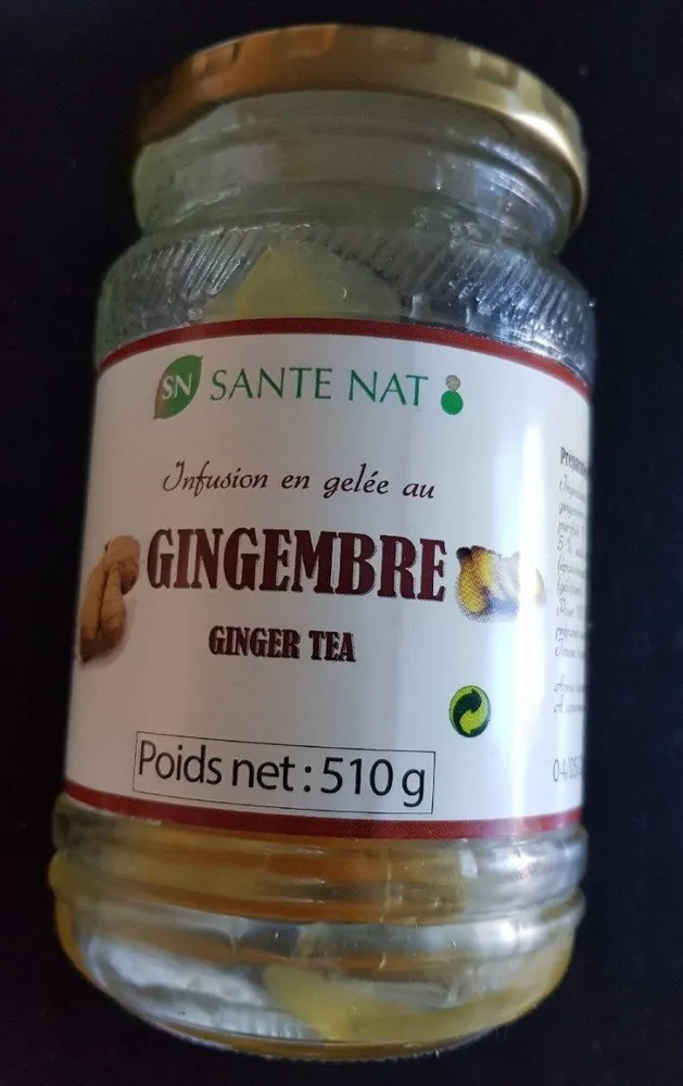 Infusion en gelée au gingembre