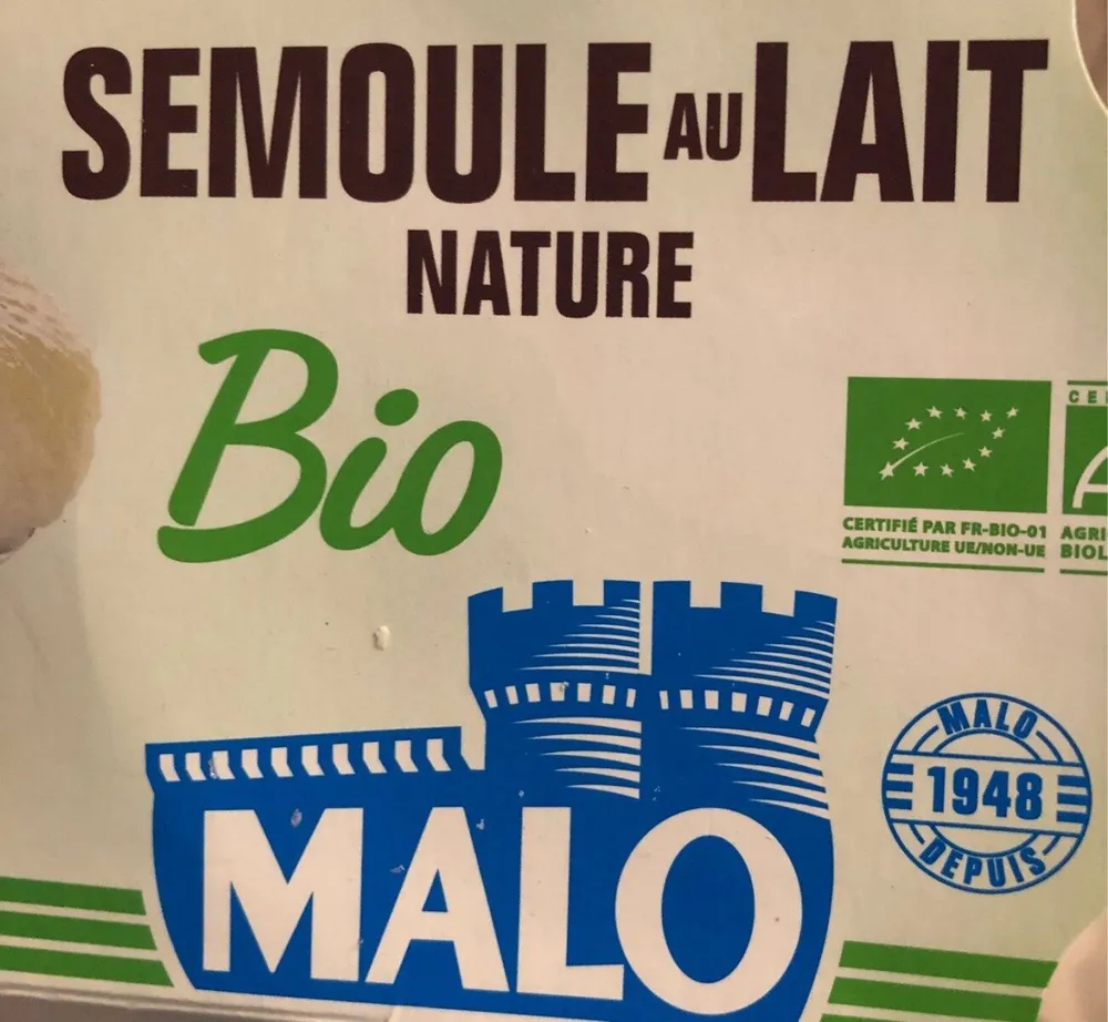 Semoule de lait nature bio