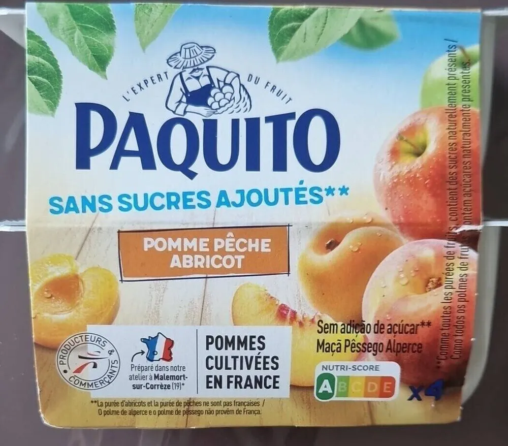 Compote pomme pêche abricot
