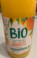 Bio 100% pur jus oranges pressées