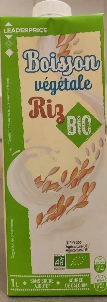 Boisson végétale riz bio