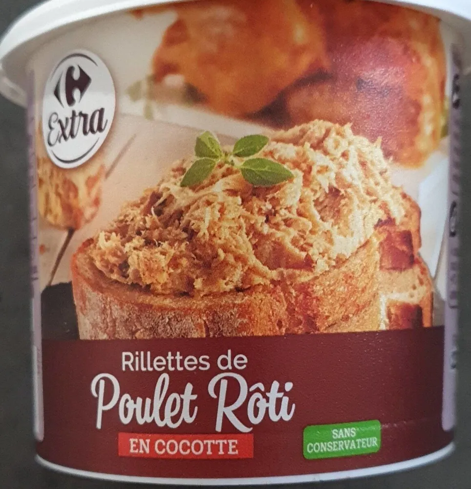 Rillettes de poulet rôti en cocotte