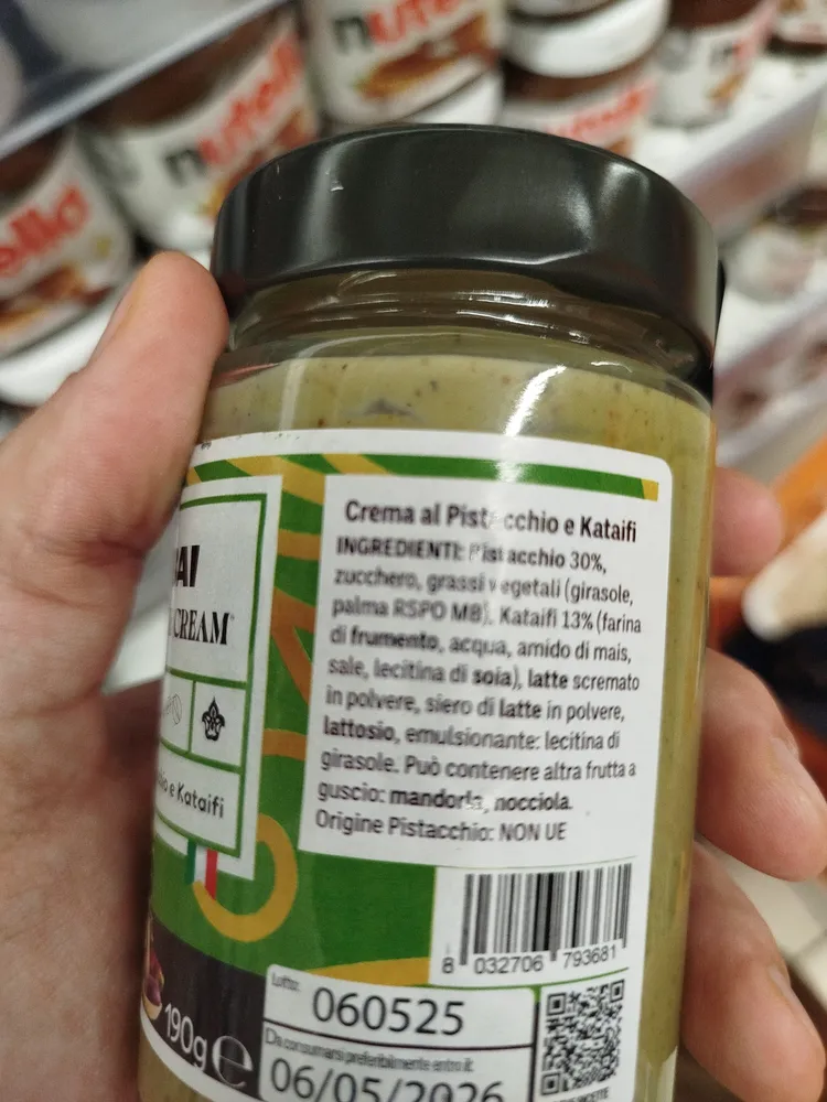 Crema al Pistacchio e Kataifi