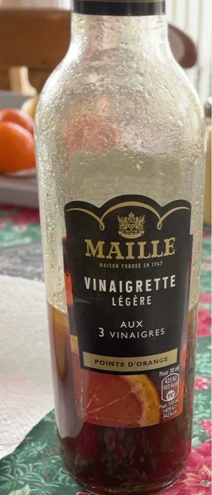 Vinaigrette legere aux 3 vinaigres
