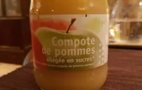 COMPOTE DE POMMES  ALLÉGÉE EN SUCRE
