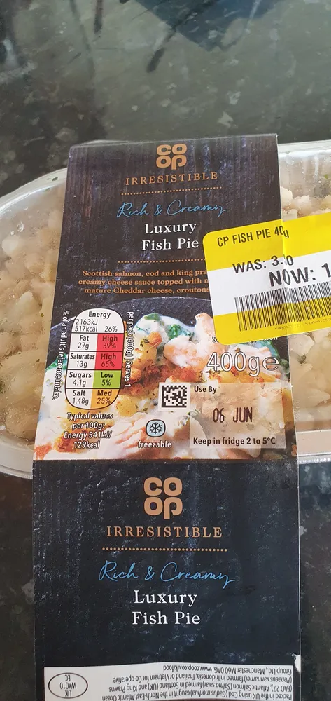 co op luxury fish pie