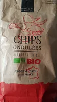 Chips ondulées allégées en sel