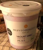 Yaourt grec VACHE 2%M.G bio