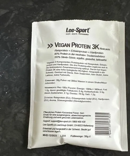 Vegan Protein 3K Haselnuss